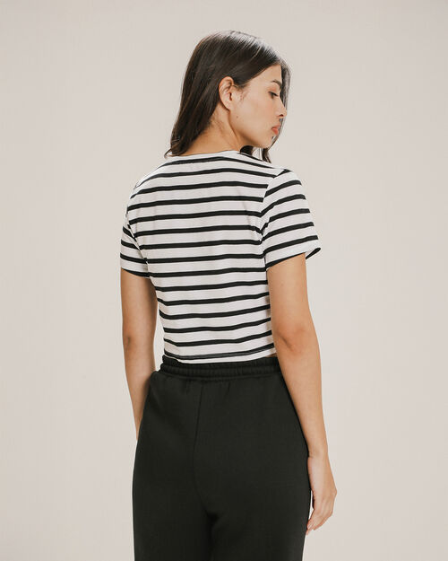 Crop Top Manga Corta